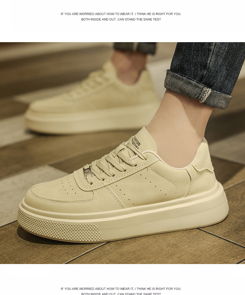 Men's Platform Breathable Lace-Up Casual Shoes detail 3