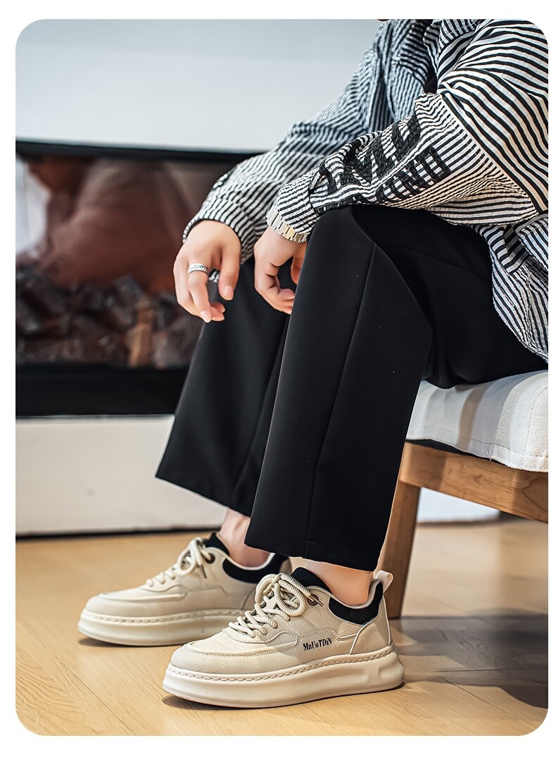 Men's Lace-Up Platform Casual Shoes detail 9