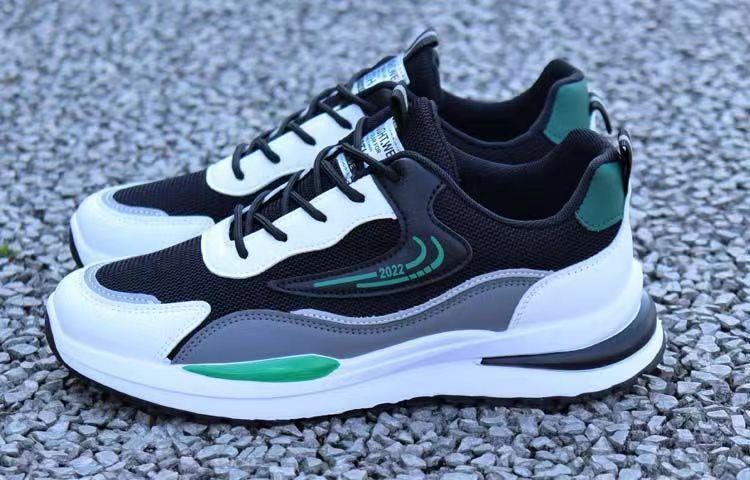 Men's Breathable Colorblock Lace-Up Sneakers detail 1