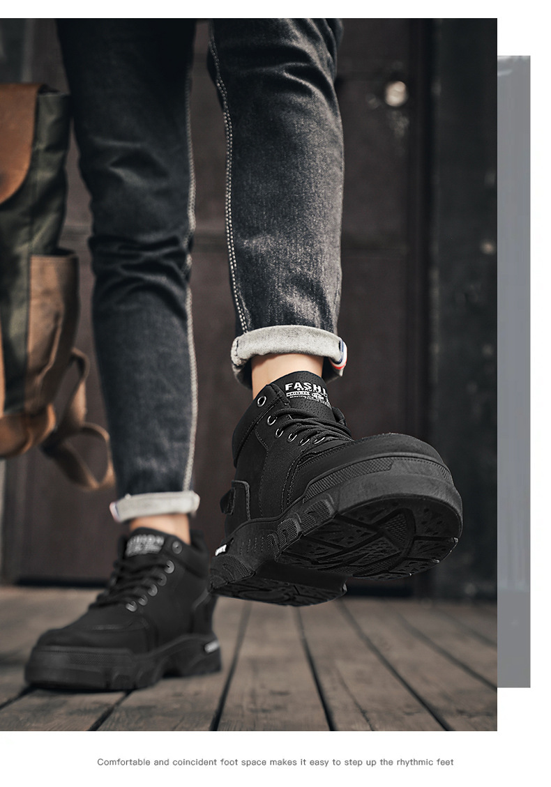 Rutschfeste, strapazierfähige Schnürstiefel für Herren – Stiefeletten detail 6