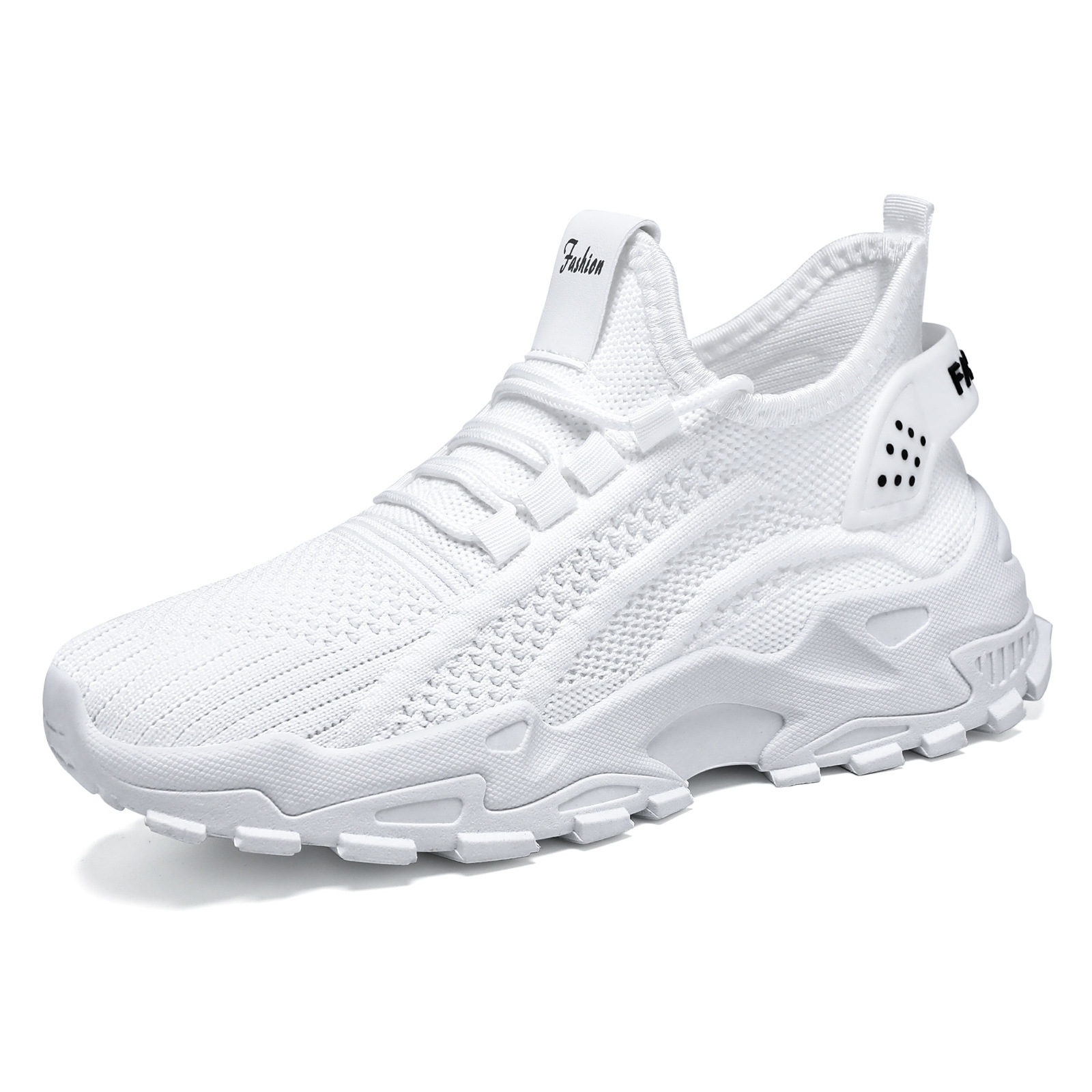 Ademende chunky platform sneakers voor dames van gebreid materiaal 6