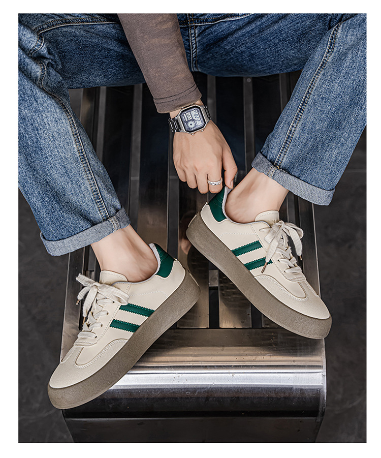 Men's Retro Colorblock Platform Skate Shoes detail 15