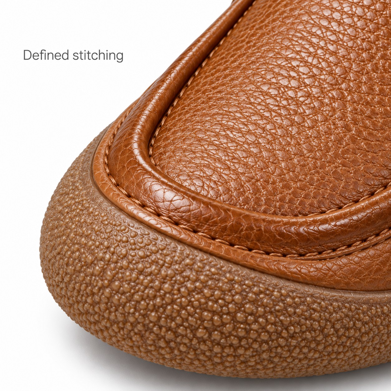 Women's Full-Grain Leather Chunky-Sole Loafer Flats detail 2