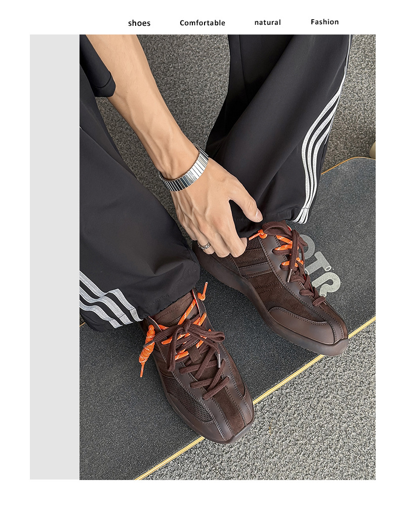 Atmungsaktive Freizeitschuhe für Herren mit Schnürung & Colorblocking detail 3