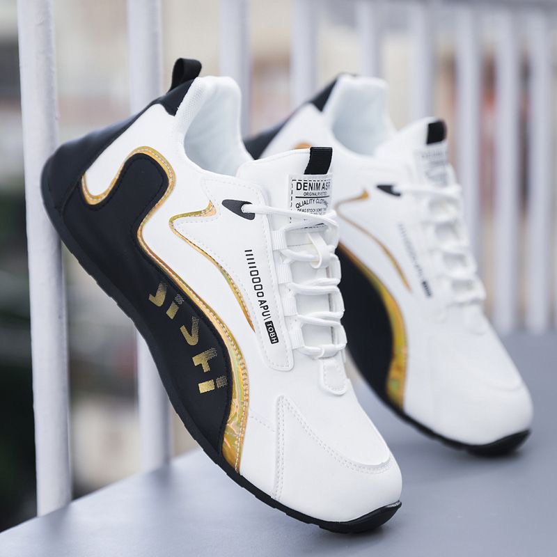 Chaussures casual pour homme à lacets respirantes style color-block 3