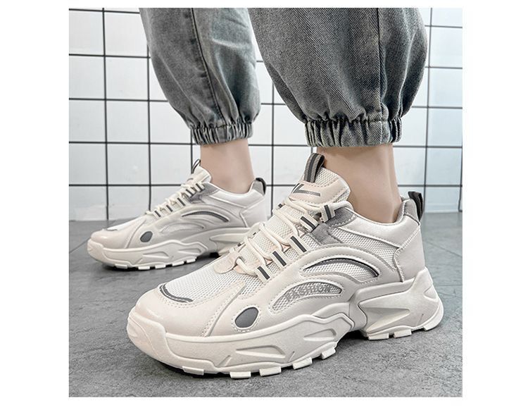 Men's Breathable Colorblock Platform Casual Shoes detail 6