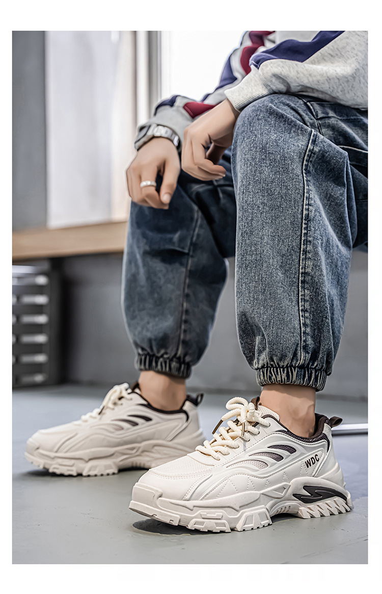 Baskets chunky compensées et respirantes pour homme detail 3