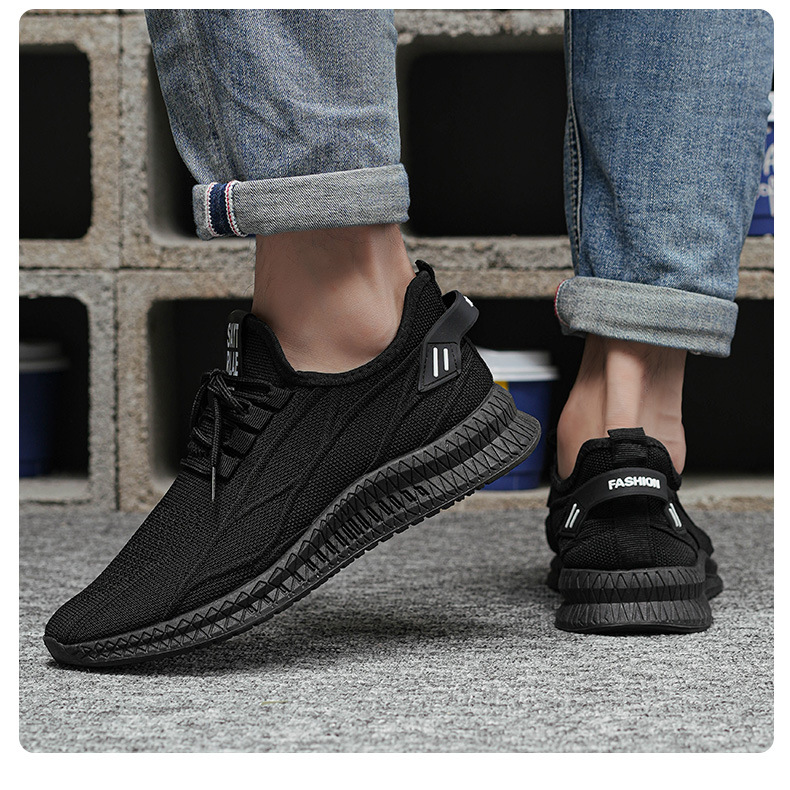 Men's Breathable Knit Lightweight Running Shoes detail 3
