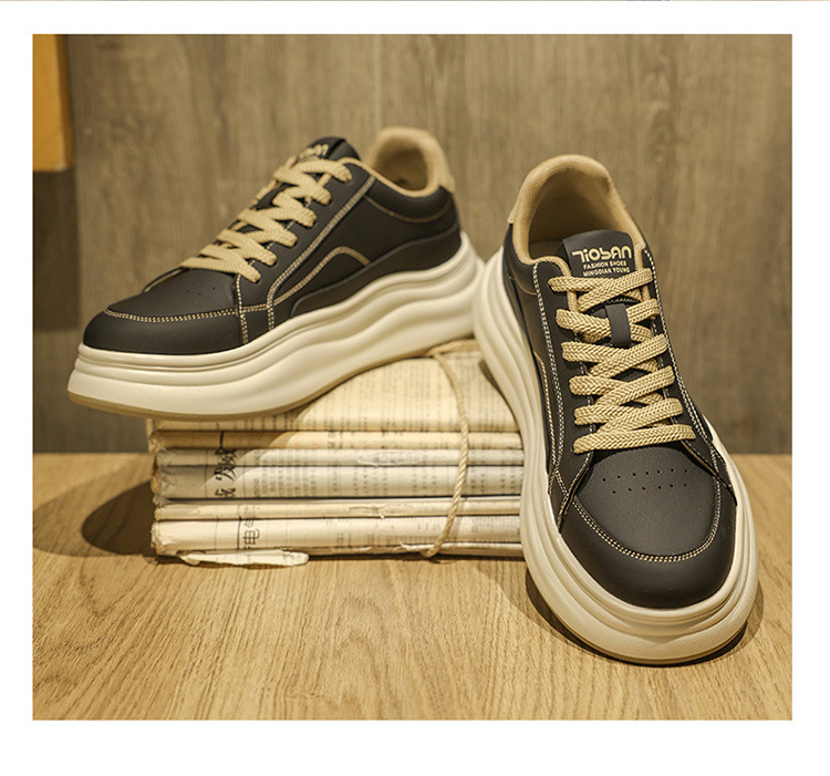 Scarpe casual da uomo con plateau, ammortizzate e stringate detail 9