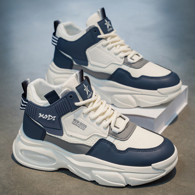 Gedämpfte Herren-Freizeitschuhe im Colorblock-Design mit Chunky-Sohle