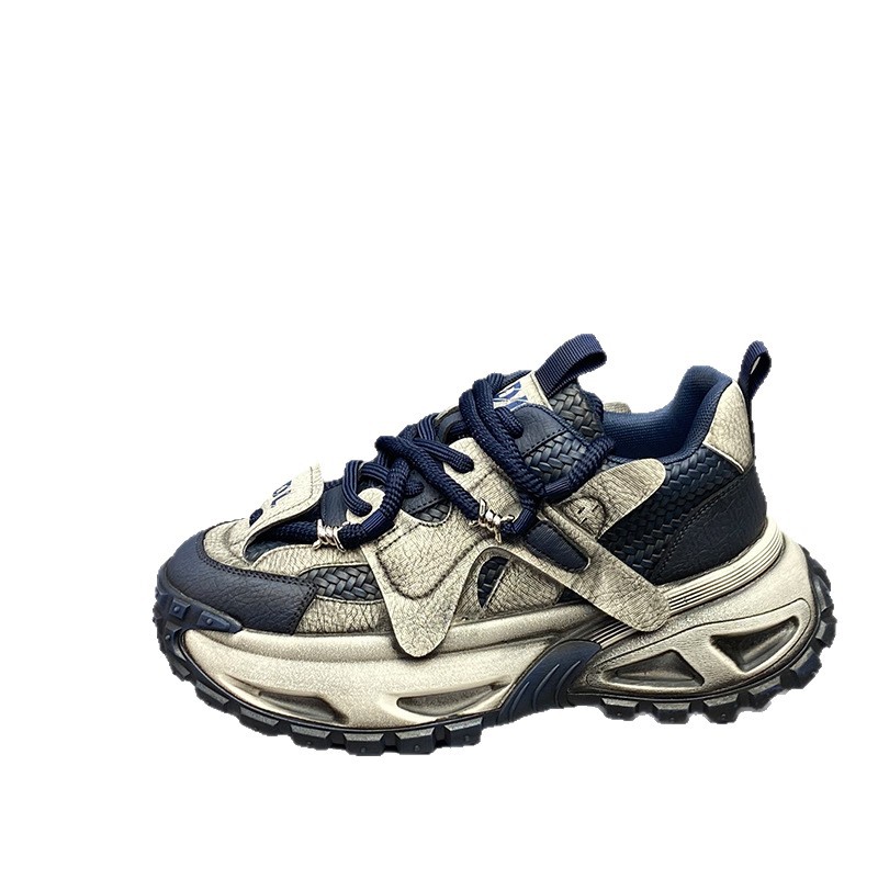 Unisex Plateau Sneaker Schnürschuhe Freizeitschuhe mit dicker Sohle 6