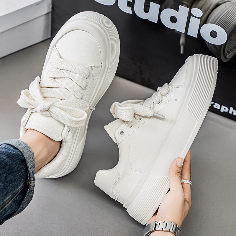 Klobige Plateau-Freizeitschuhe für Herren mit Schnürung 3