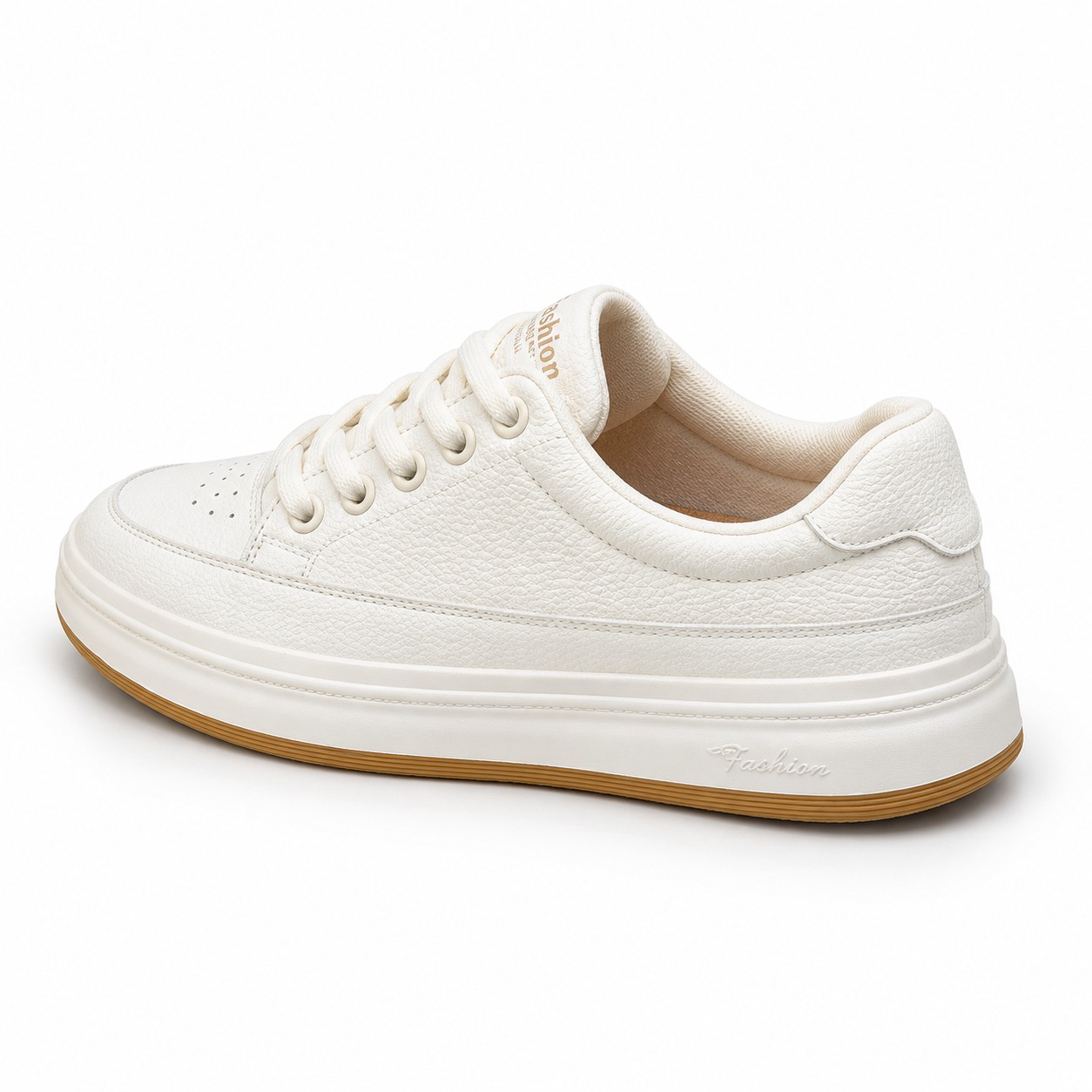 Unisex Full-Grain Leather Platform Lace-Up Casual Shoes 6