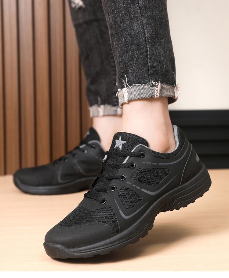 Lichte en ademende mesh hardloopschoenen voor heren detail 3