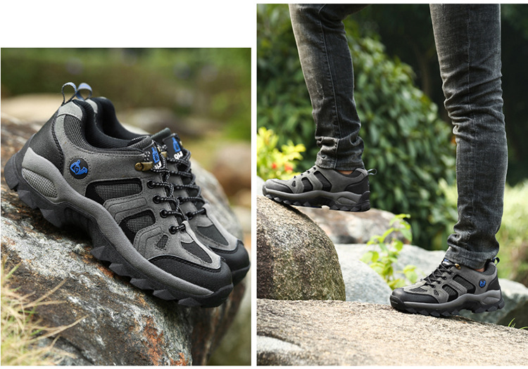 Scarpe sportive outdoor unisex traspiranti e antiscivolo stringate detail 14