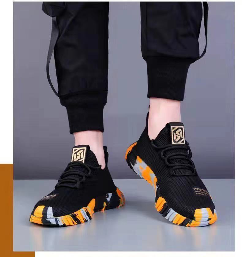 Scarpe da corsa da uomo in mesh traspirante con lacci detail 4