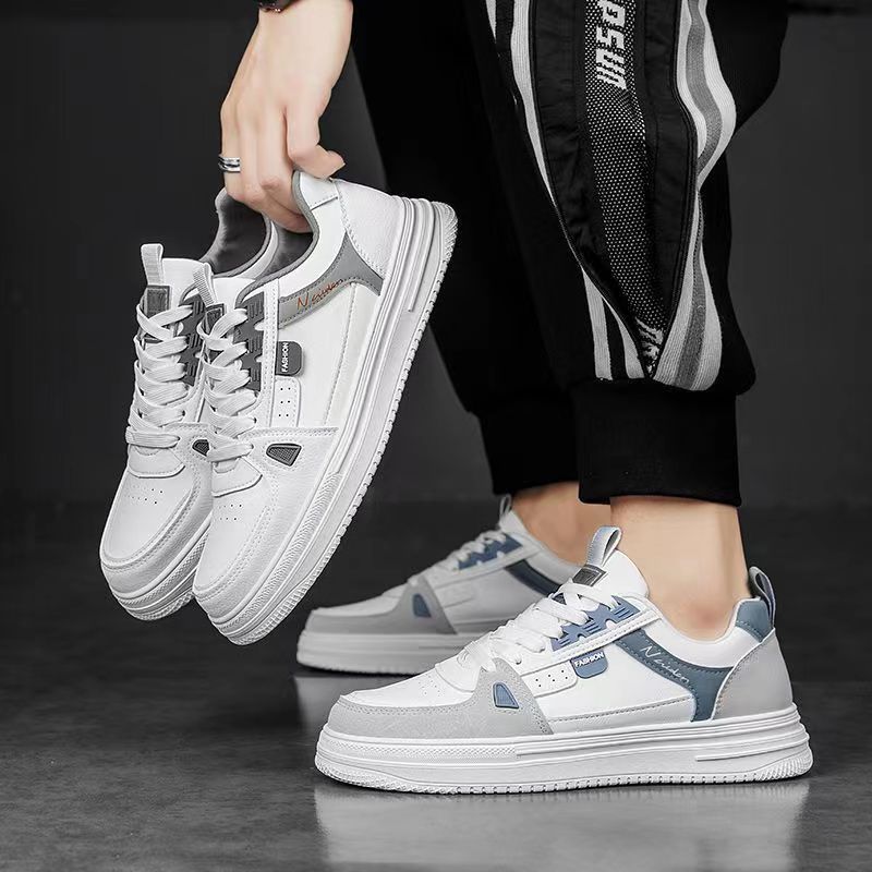 Baskets casual à lacets colorblock pour homme 2