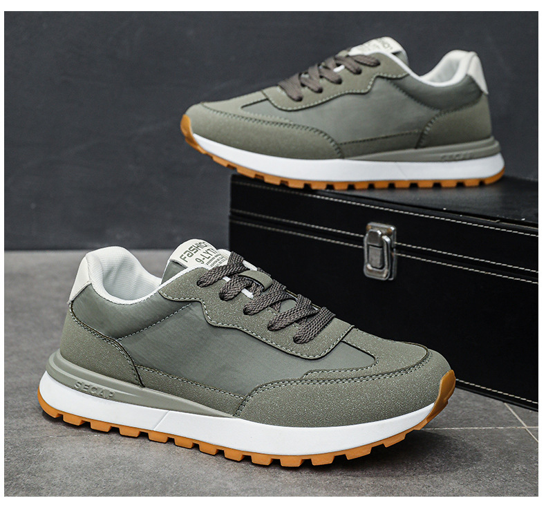 Scarpe casual stringate da uomo traspiranti in colorblock detail 16