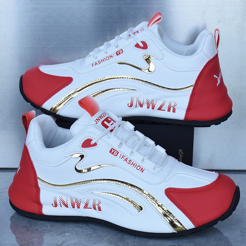 A268 White Red [Leather Surface Style]