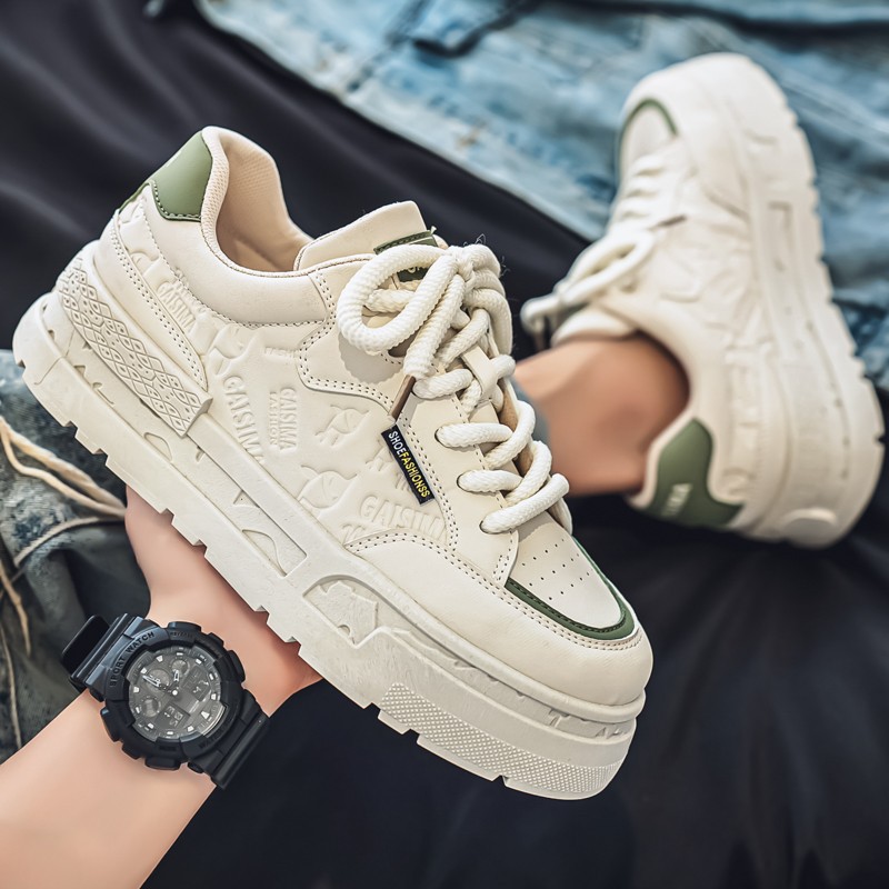 Chaussures casual à plateforme chunky à lacets pour hommes 5