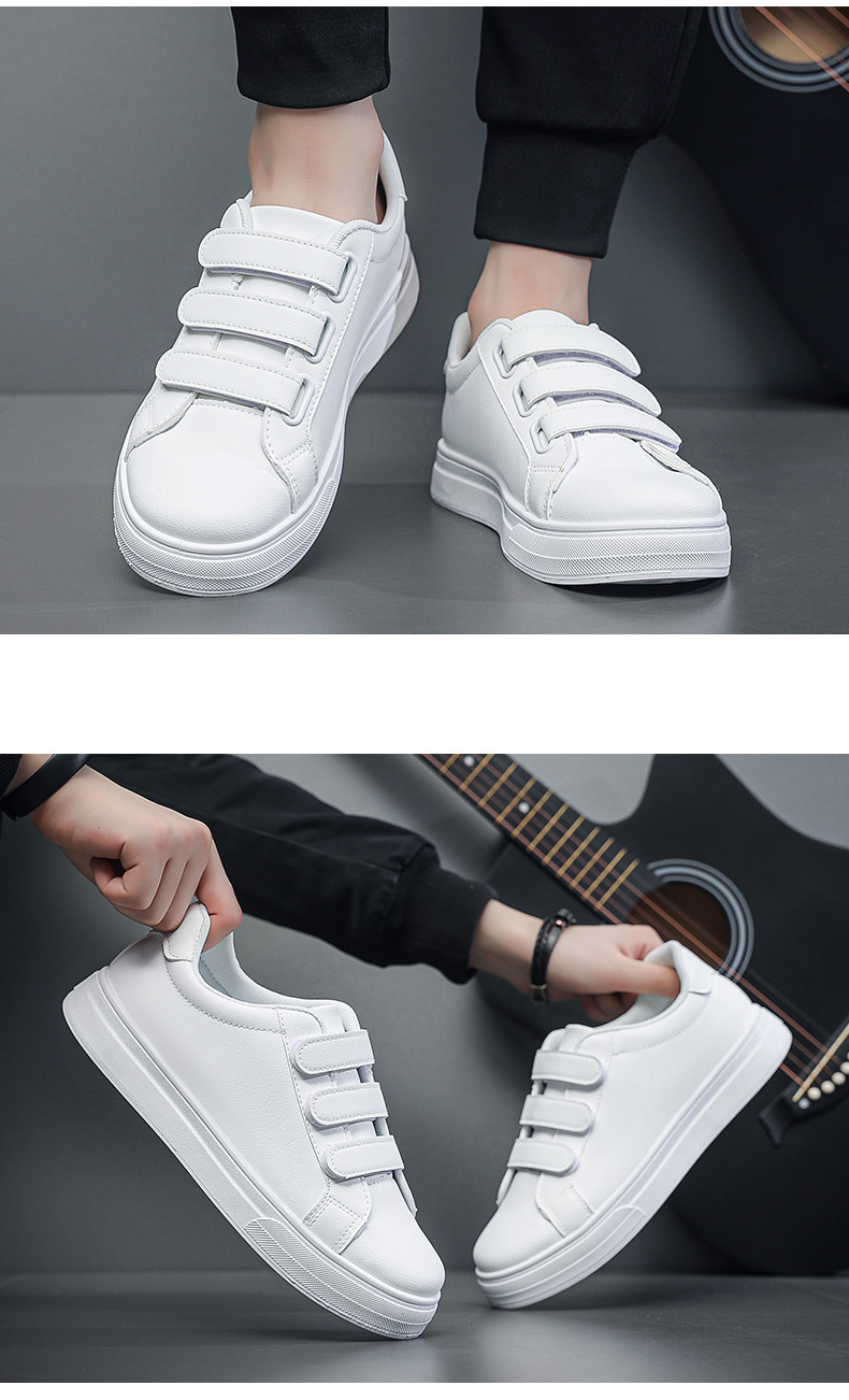 Herren Sneaker aus PU-Leder mit 3 Klettverschlüssen detail 15