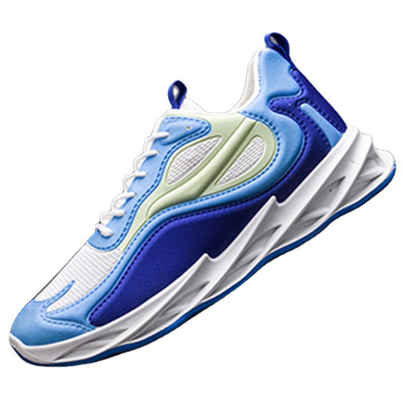 Men's Breathable Colorblock Lace-Up Athletic Shoes 6