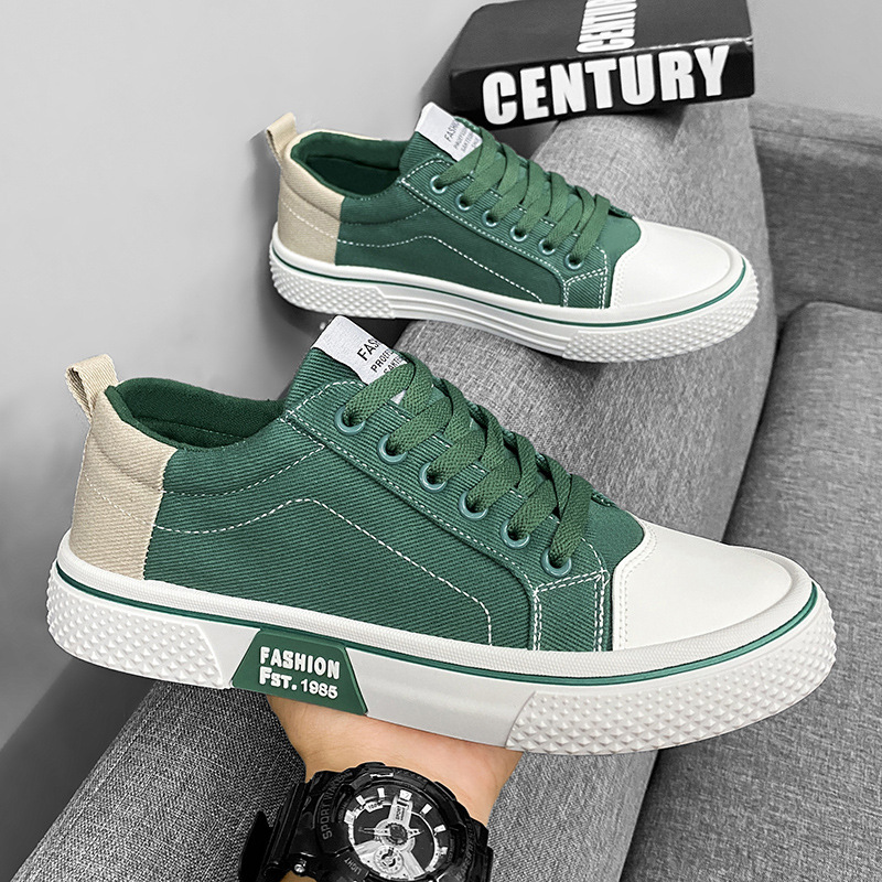 Atmungsaktive Herren-Freizeitschuhe aus Canvas mit Schnürung 5