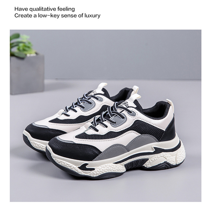 Women's Breathable Colorblock Platform Casual Sneakers detail 14