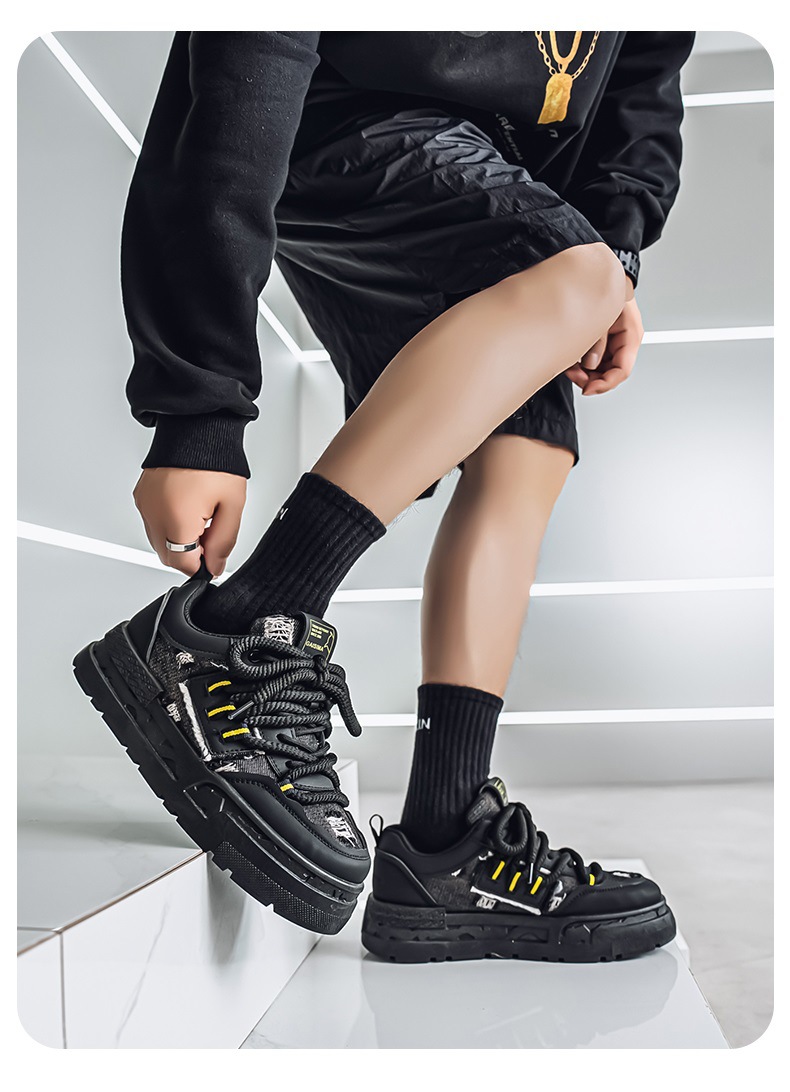 Scarpe casual chunky con plateau e lacci da uomo detail 1