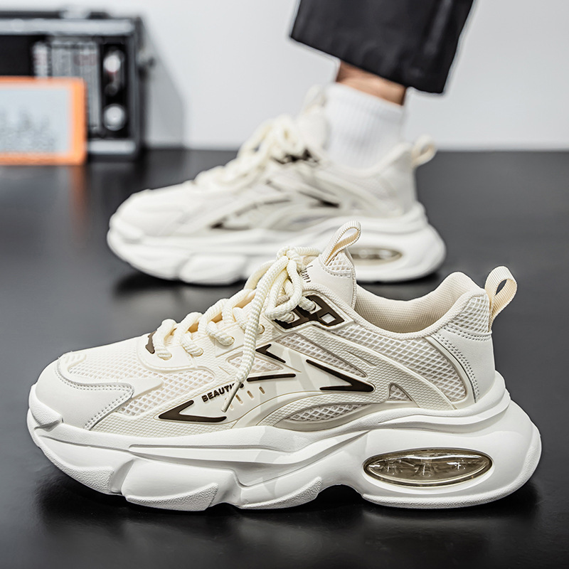 Atmungsaktive Plateau-Sneaker für Herren mit Dämpfung