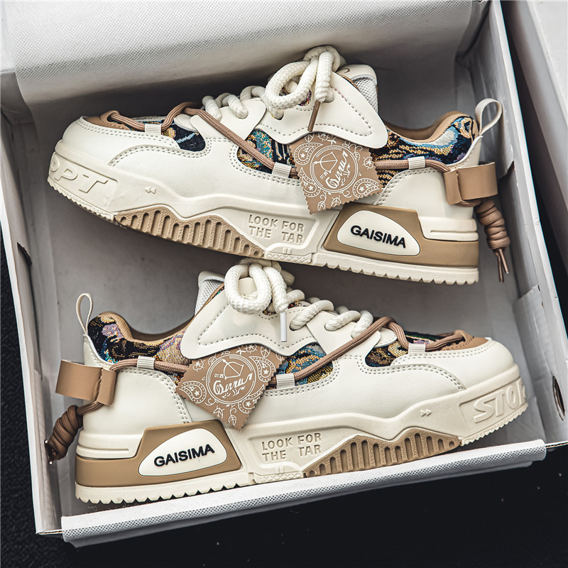 Baskets casual pour homme à lacets et semelle amortissante 4