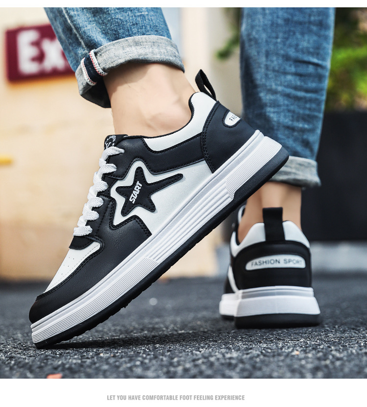 Men's Colorblock Lace-Up Casual Sneakers detail 2