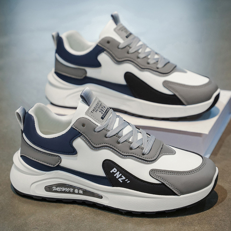 Freizeitschuhe für Herren mit Colorblocking & gepolsterter Plateausohle 5