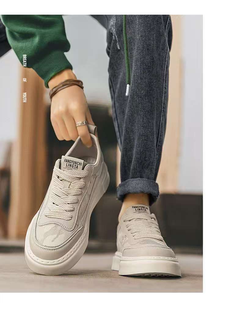 Scarpe casual da uomo stringate e traspiranti con plateau detail 10