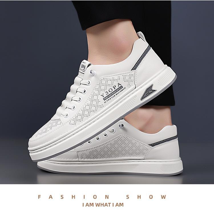 Chaussures casual pour homme respirantes et perforées à lacets detail 6