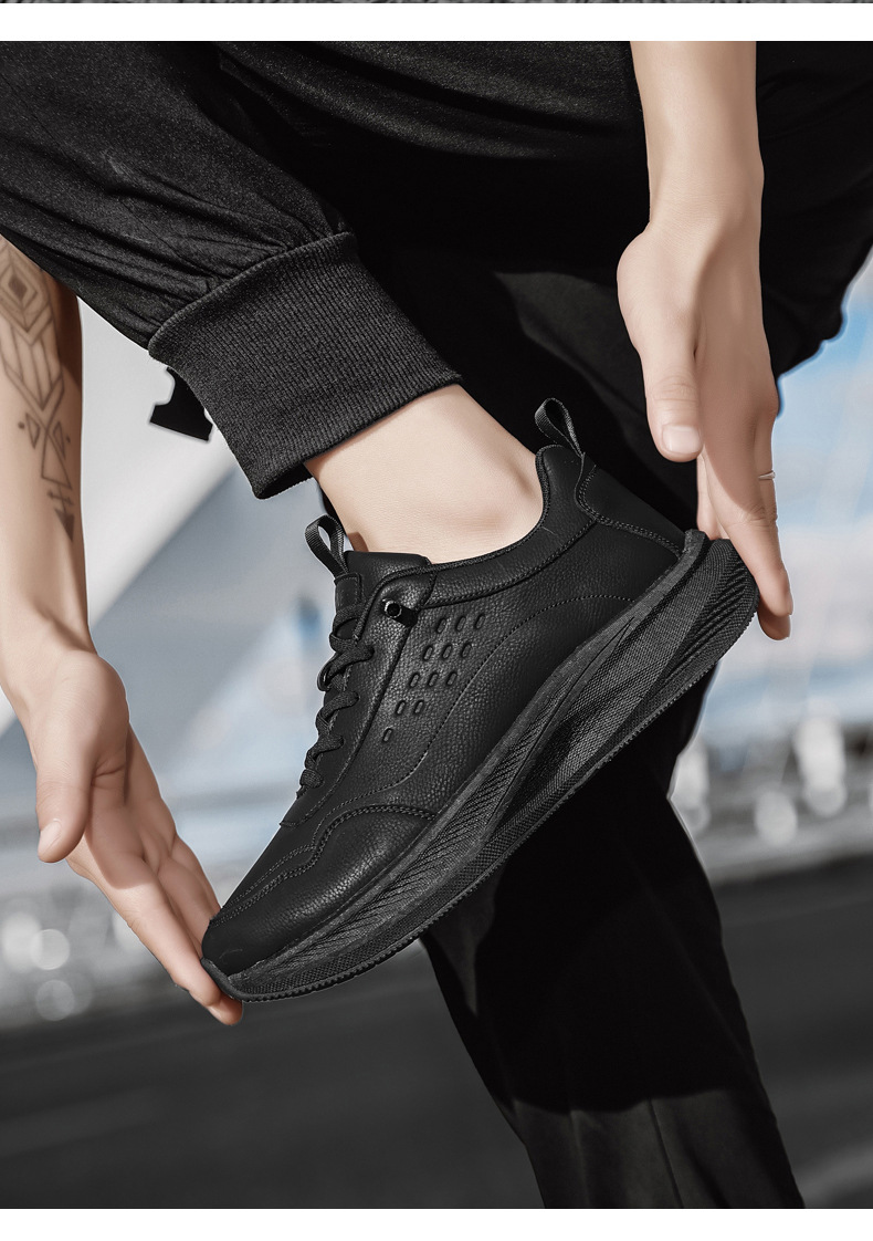 Chaussures casual à plateforme et lacets pour homme avec amorti detail 5