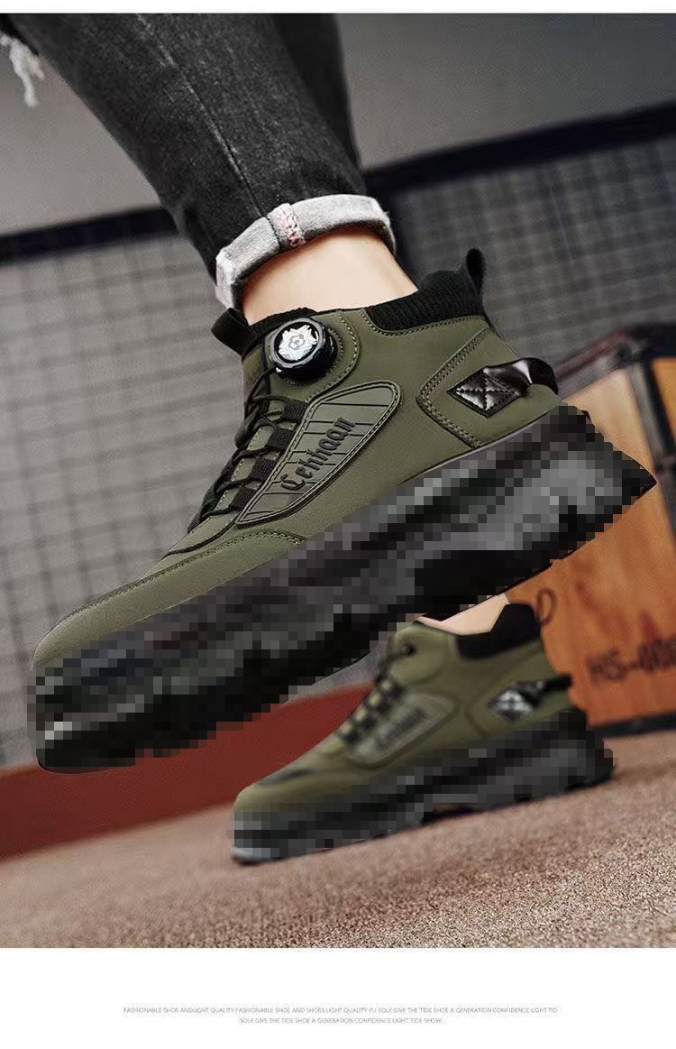 Stivali outdoor antiscivolo da uomo in pelle PU detail 5