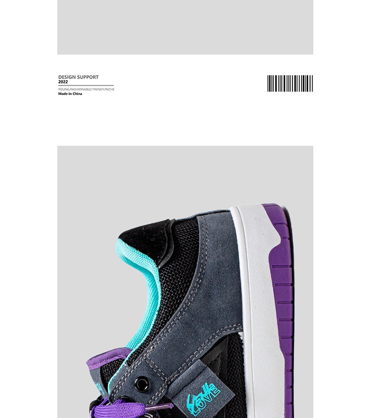 Chaussures de skate à lacets respirantes en mesh pour homme detail 12