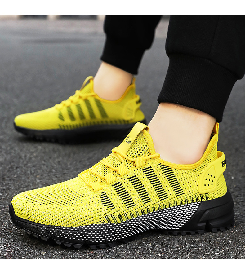 Scarpe da corsa da uomo in mesh traspirante e leggere con lacci detail 14
