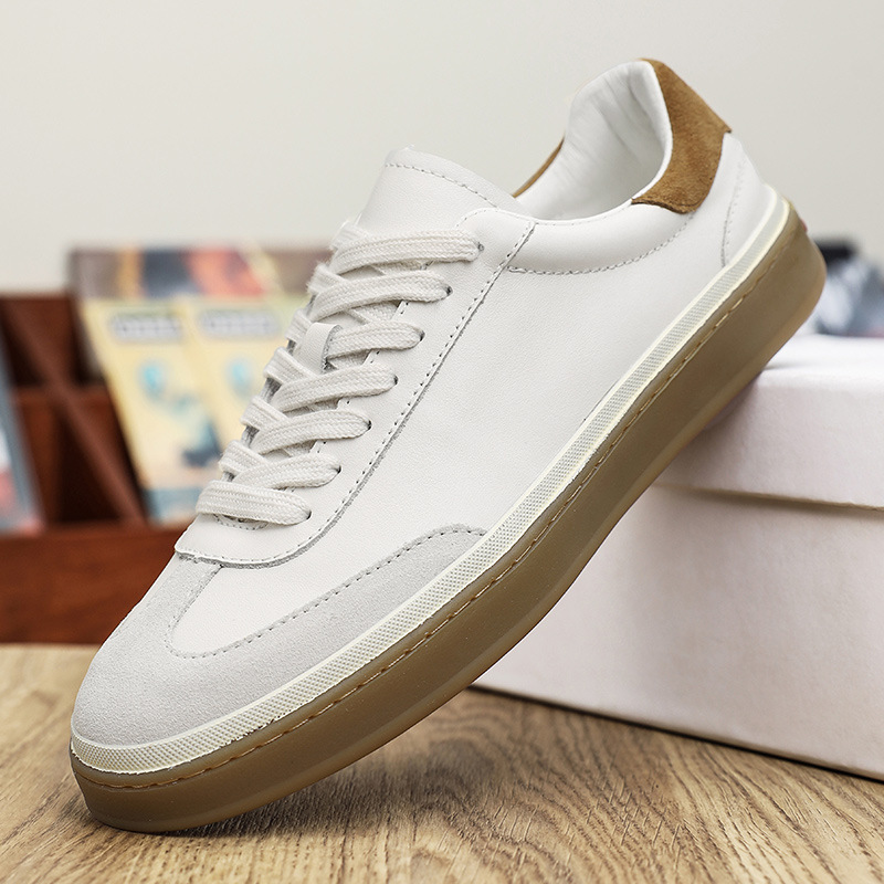 Leren casual herenschoenen met veters – Laag model 5