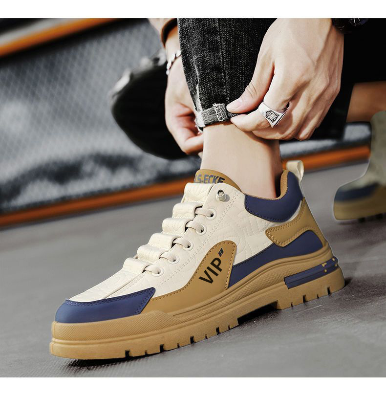 Chaussures Casual à Lacets et Antidérapantes pour Homme Style Colorblock detail 7