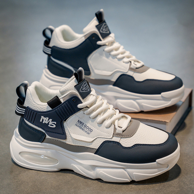 Baskets à plateforme amortissante pour homme avec design color-block 2