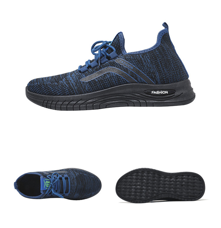 Lichte ademende gebreide hardloopschoenen voor heren detail 19