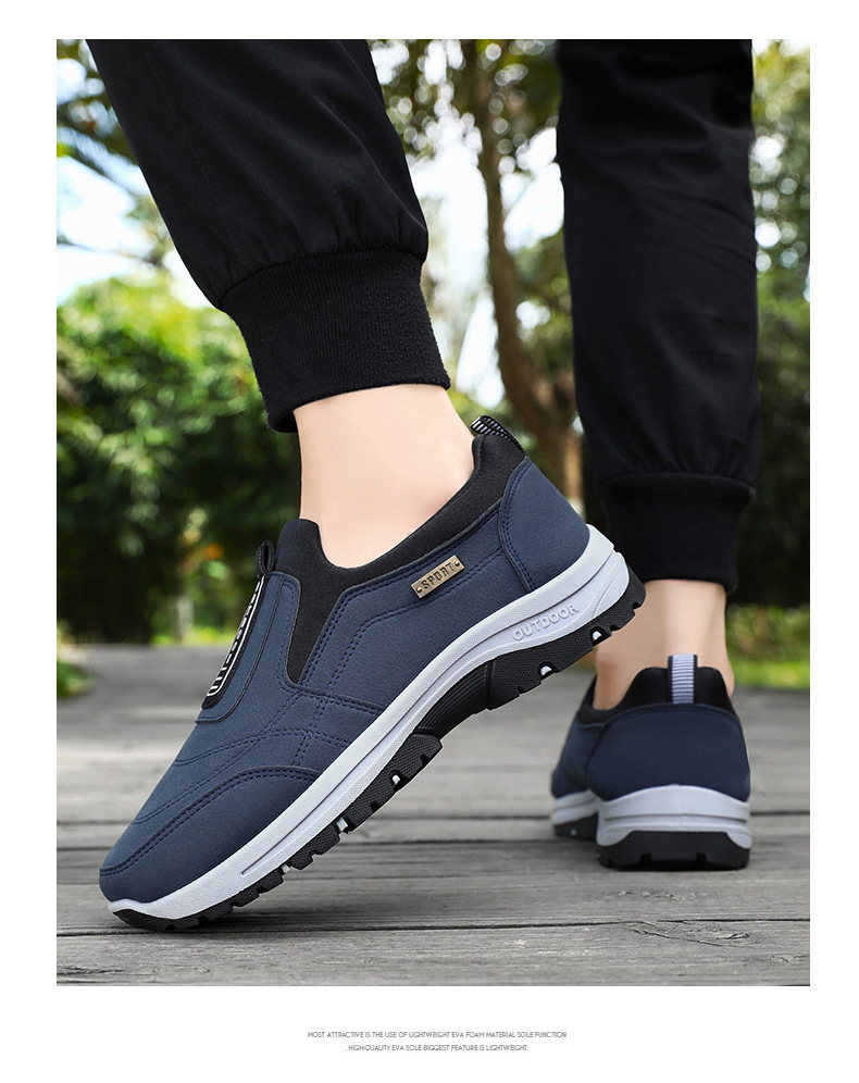 Antisliploze casual herenschoenen met instap detail 10