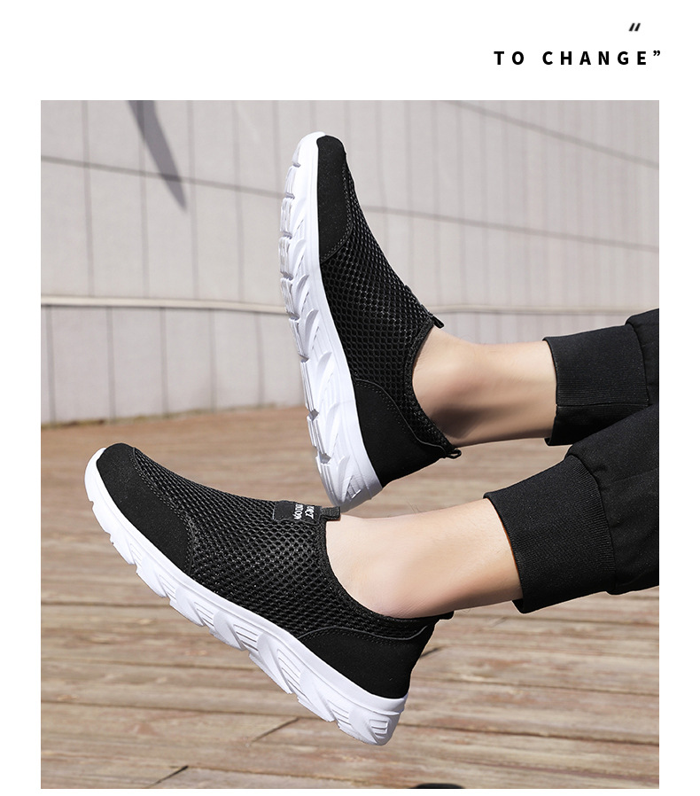 Men's Breathable Mesh Lightweight Slip-On Casual Shoes detail 4
