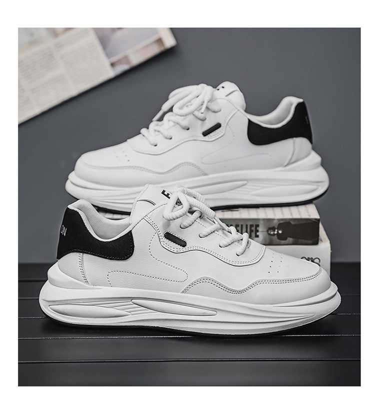 Gedämpfte Plateau-Sneaker für Herren mit Schnürung detail 14