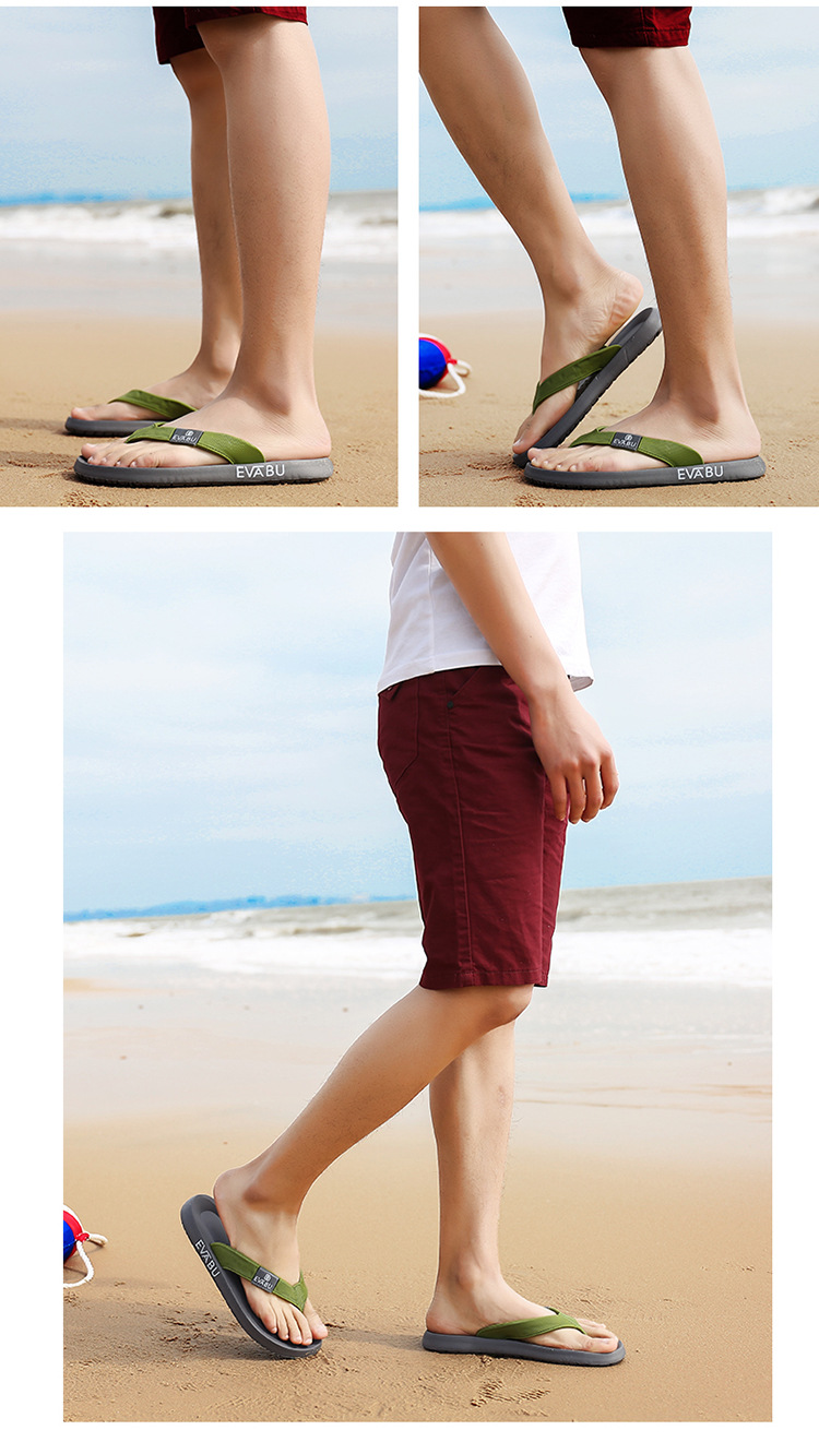Men's Lightweight Waterproof Beach Flip-Flops detail 1