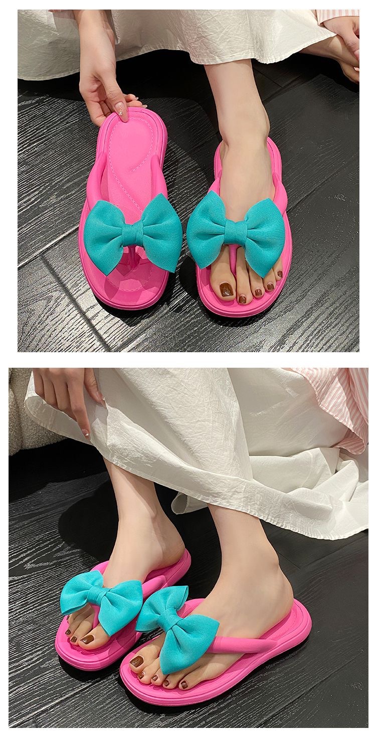 Women's Lightweight Soft-Sole EVA Bow Flip-Flops detail 7