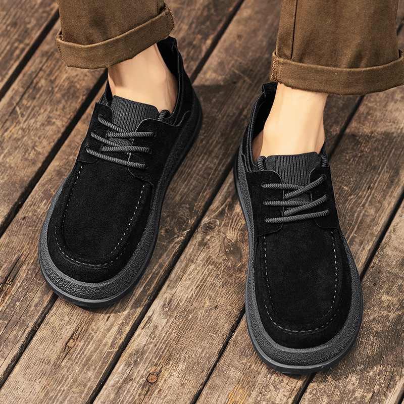 Men's Suede Cushioned Lace-Up Casual Shoes detail 8