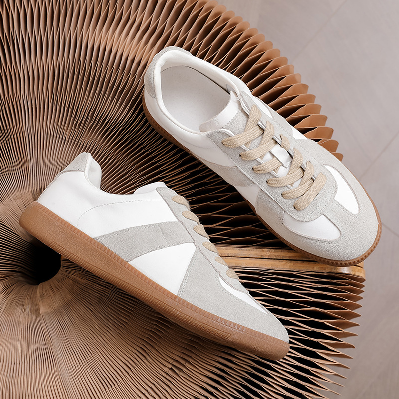 Unisex Vintage Leather Lace-Up Casual Shoes detail 6